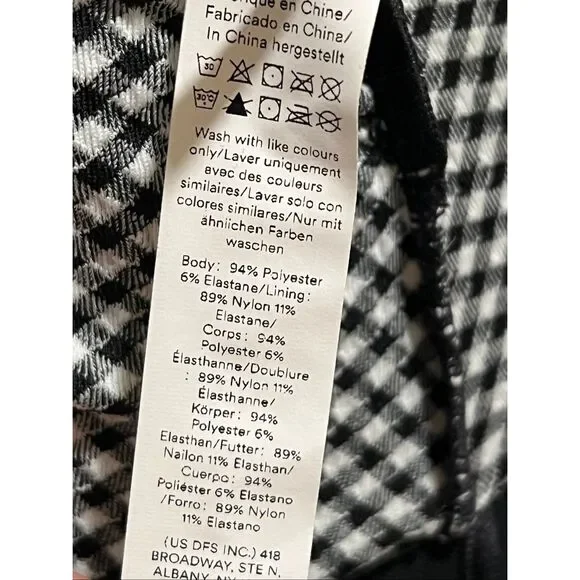 Halara Softlyzero Airy Black Gingham Sleeveless Tank Top Built In Bra Sz XL NWT - Picture 5 of 8